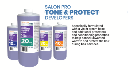 Salon Pro Tone and Protect Violet Developer - 32oz